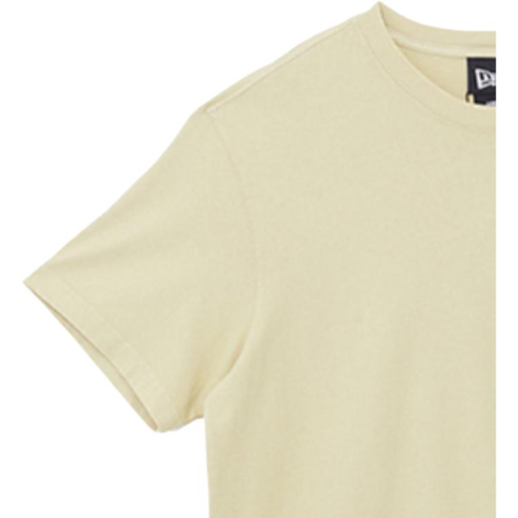 New Era Logo Casual T-Shirt Unisex tops Yellow 13040819