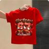 Funny Six Seven Italian Brainrot 67 Number Graphic Print TShirt BoyGirl Summer Short Sleeved Kids Loose Comfortable Tshirt Top
