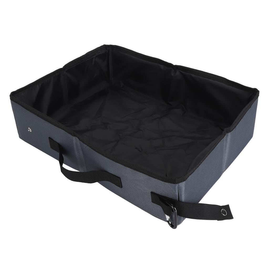 Folding Cat Litter Box 600D Oxford Fabric Travel Litter Box Easy To Clean Reusable Cat Toilet Box