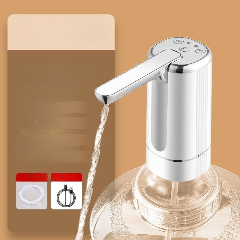 Portable White Automatic Water Dispenser Foldable Pump Water Dispenser Pump Household Electric Water Dispenser Button Control