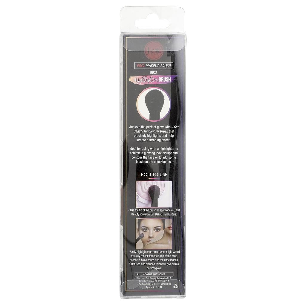 J.Cat Beauty Pro Makeup Brush, Highlighter Brush, BR36, 1 Brush