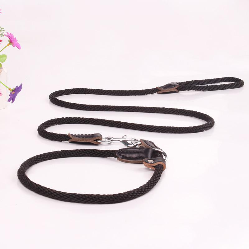 Pet supplies dog leash dog leash with dog leash sewn leather dog leash dog leash