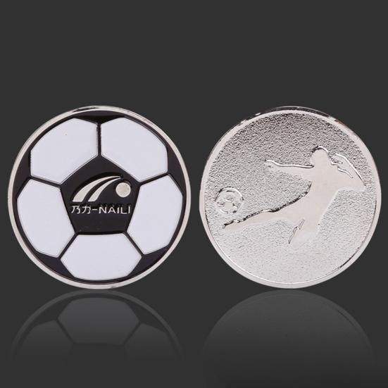 Toss Coins High Hardness Abrasion-resistant Clear Pattern Football Relief Rust-free Visible Two-sided Referee