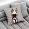 Bull Terrier Dog Puppy Throw Pillow Case For 45x45cm 40x40cm 55x55cm 50x50cm 30x30cm Square Car Pillowcase Shell
