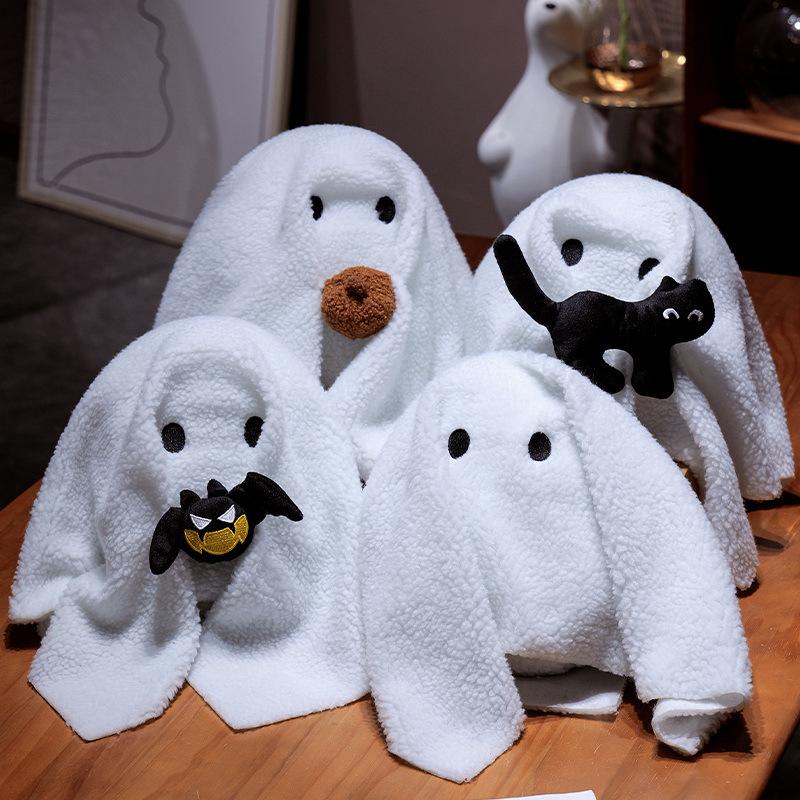 Cartoon Pumpkin Ghost Doll Plush Toy Bat Ghost Doll Children Soothing Rag Doll Halloween Gift