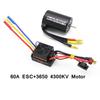 Motor RC Impermeabil 3650 3100KV 3900KV 4300KV KV5200 Motor Fără Perii cu Placă de Programare ESC 60A Combo pentru Mașină Camion Jucărie RC 1/10