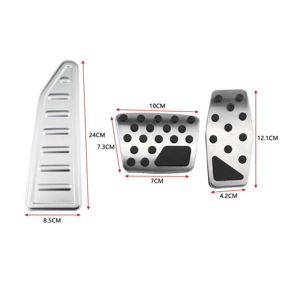 Car Pedals Accelerator Gas Brake Foot Rest Pedal Protective Cover for Jeep Renegade 2014 - 2025 LHD Parts Interior Accessories
