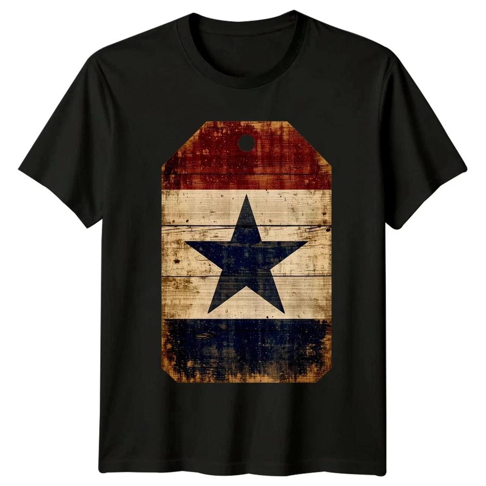 USA Star Distressed Unisex T Shirt 4th Of July Gift S