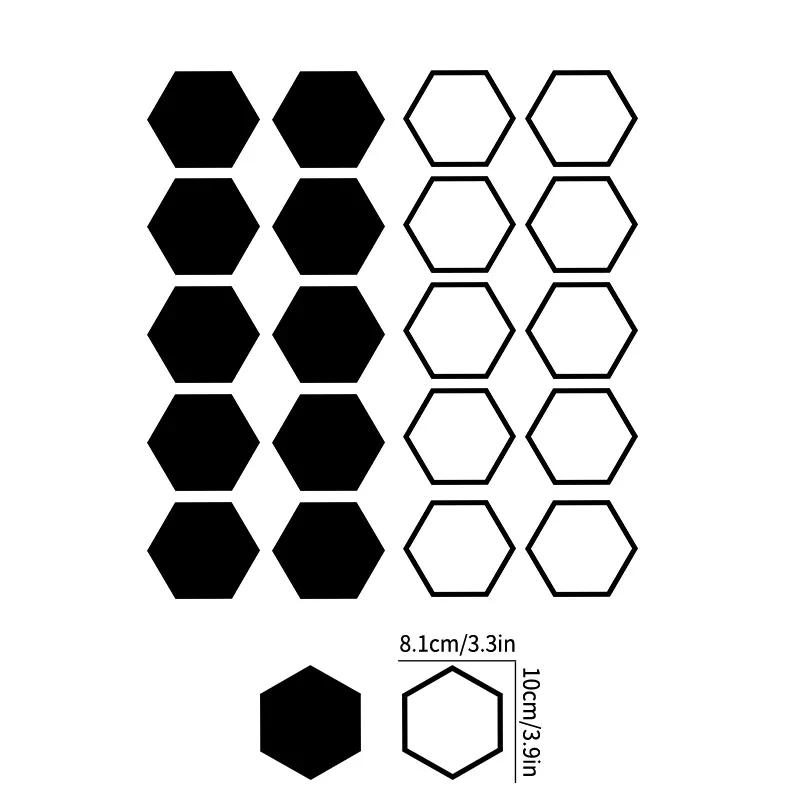 10PCS Hollow/solid Honeycomb Car Stickers DIY Sport Auto Side Door Decoration Vehicle Whole Body Vinyl Decals Open Style Styling