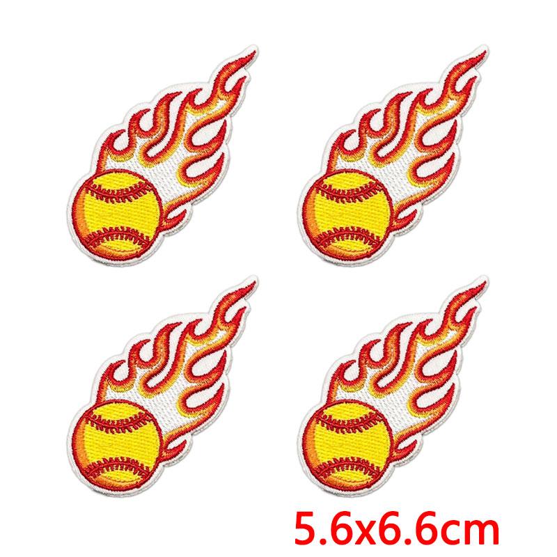 10PCS Softball Themed Iron On Patches, Softball Bow & Unicorn Embroidery Patches, Patches for Clothing DIY Decoration