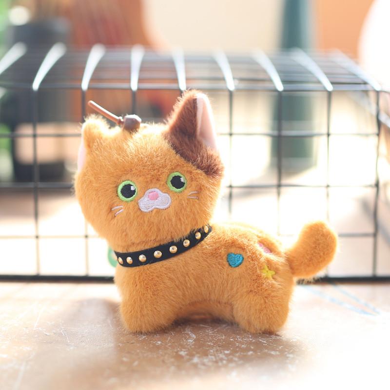Cute Mini Cat Plush Keychain Backpack Charm Pp Cotton Stuffed Toy Girls Gift
