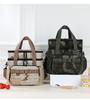 Outdoor Camouflage Picnic Bag Large Capacity Insulated Lunch Box Oxford Cloth Ice Bag for Travel