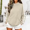 Women's Fashion V-Neck Long Sleeve Sweatshirt Casual Top