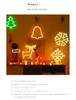 Christmas Sled Neon Light LED Shaped Light Household Bedroom Decoration Holiday Outdoor Decoration Small Night Light