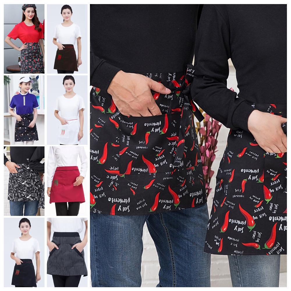 

Cooking Half Aprons Antifouling Work Apron Short Half Waist Apron for Men and Women Style 3
