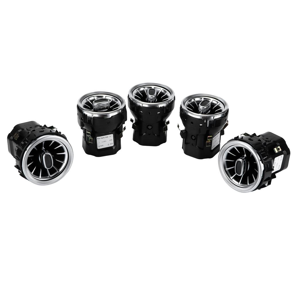 5pcs 3 Color Front LED Turbine Air Vent Ambient Light Kit Replacement for MercedesBenz C GLCClass