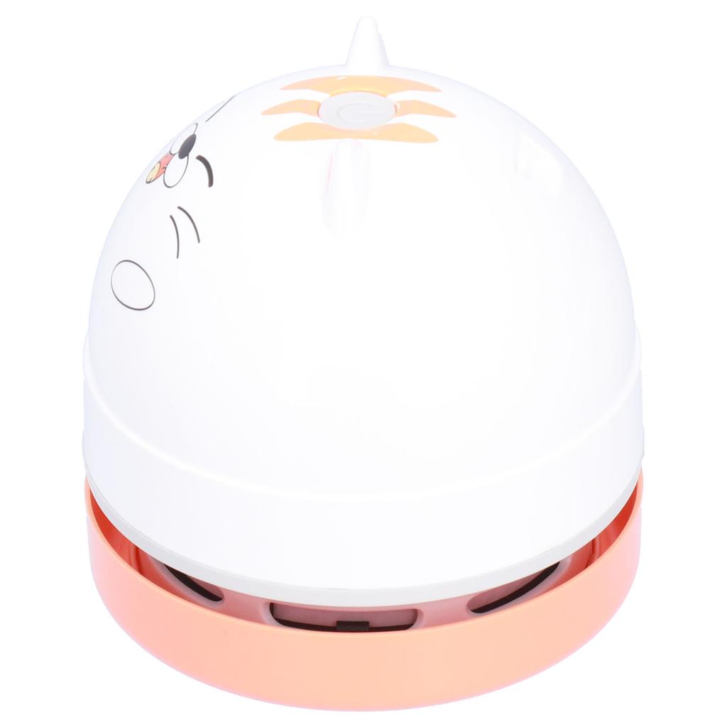Cute Animal Design Desktop Vacuum Cleaner USB Charging Mini Dust Catcher for ChildrenCat Pattern