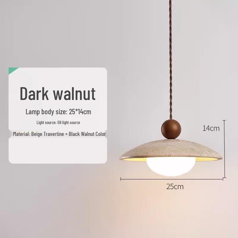 NuFeng Wabi-sabi Retro Stone Pendant Lamp