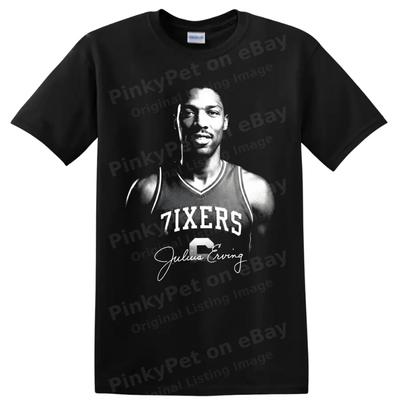 Julius Erving Basketball T Shirt Number 6 Philadelphia 76ers Legend Fan Tee Gift