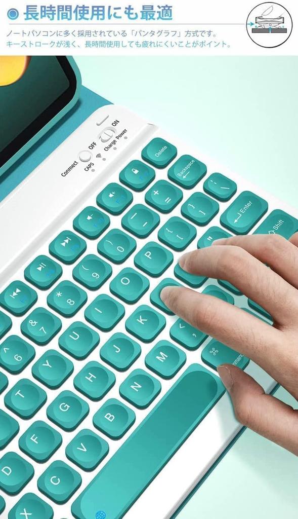 QIYIBOCASE Pouzdro s klávesnicí pro iPad 10. generace s vertikálním magnetickým držákem na pero, kulaté sférické, kompatibilní s 2022 iPad 10, magnetické, průhledné, odnímatelné