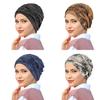 Vintage Rose Print Headscarf Cap For Women Breathable Summer And Winter Wear