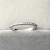 Women 925 Sterling Silver Rhinestone Wedding Engagement Ring Jewelry
