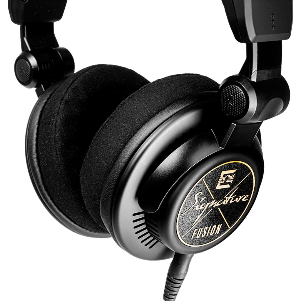 ULTRASONE Signature FUSION Open Back Dynamic Monitor Headphones with 45mm Mylar Balanced Connection Carrying Case for [Open-back Titanium-Plated