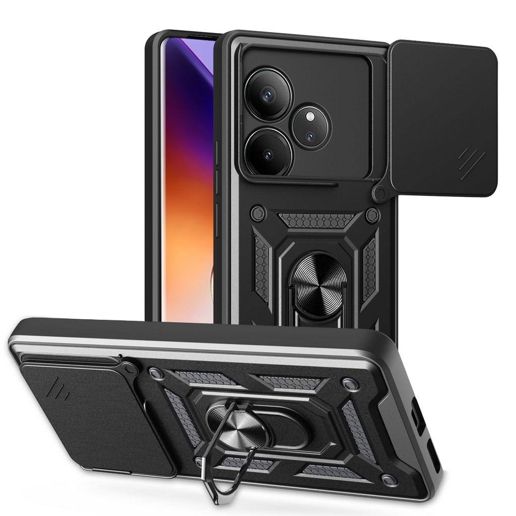 Camera Protect Case for Realme GT Neo 6 6T 3 N53 N55 Realme C61 C63 C65 C67 C51 C53 C55 C35 C21Y C25Y Armor Hybrid Ring Cover