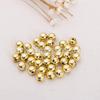 Small Electroplated Gold & Silver Beads, 4-10mm Round, Colorfast DIY Beading Supplies.