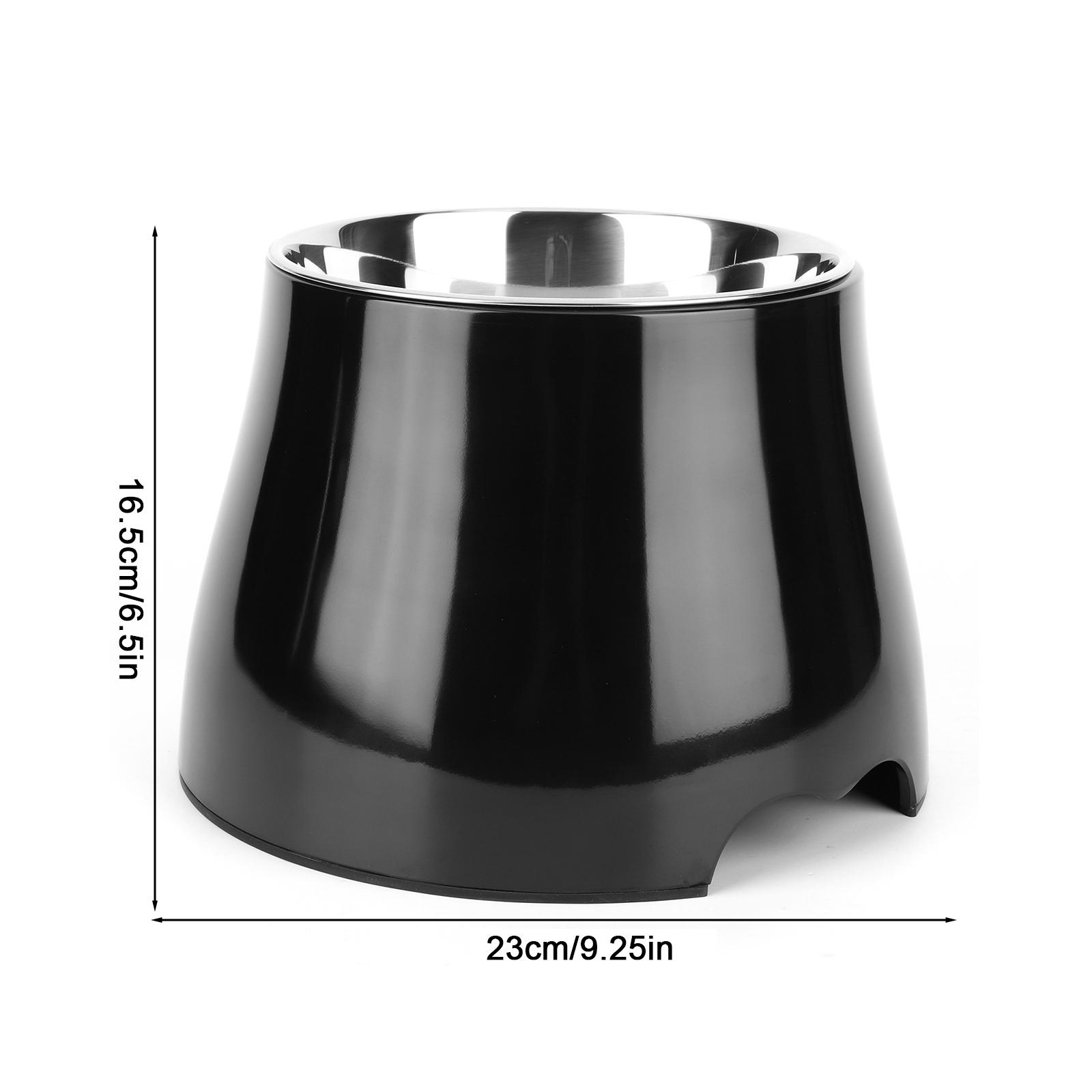 

Dog Bowl Non Slip Single Dog Bowl with Stainless Steel Inner Raised Bowls Dog Food and Water Bowl for Small Medium Large Size чёрный