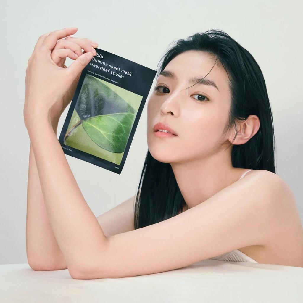 ABIB Gummy Sheet Face Mask - Sticker Heartleaf, Calming, 27ml, Hydrating Soothing Mask