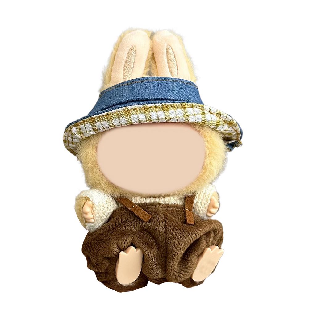 Mini Doll's Clothes Outfit Accessories For 15-17cm Labubu Cotton Doll Replacement Suit Clothing Changing Clothes Gifts
