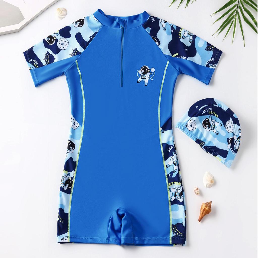 Unisex Cartoon Children's Swimsuit - Cute, Quick-Drying One-Piece for Girls, Available In Small, Medium, Large