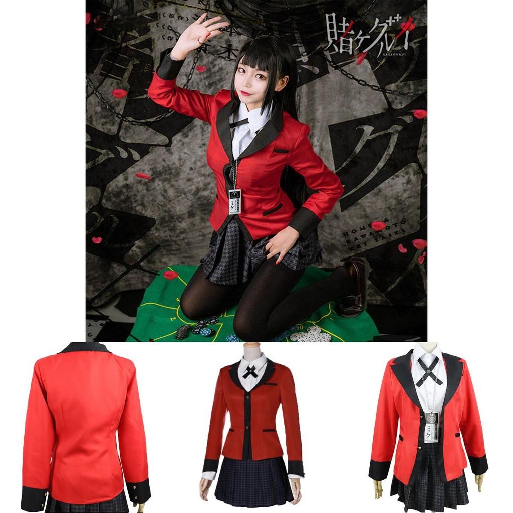 Breathable Kakegurui Jabami Yumeko Cosplay Dress Ideal For Halloween And Carnival