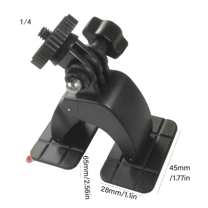 Sticky Base Car Mount 1/4 Thread Adapter Adjustable Adhesive Dashboard Mount For Dashcam DSLR Camera Installation