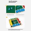 Portable Wooden Shut The Box Dice Board Game 4-Sided Flip Card Classic Wooden Game Educational Puzzle for Families and Parties