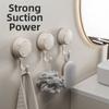 3Pcs Reusable Suction Cup Hooks Waterproof Bathroom Towel Hooks Kitchen Storage Hook  Entryway