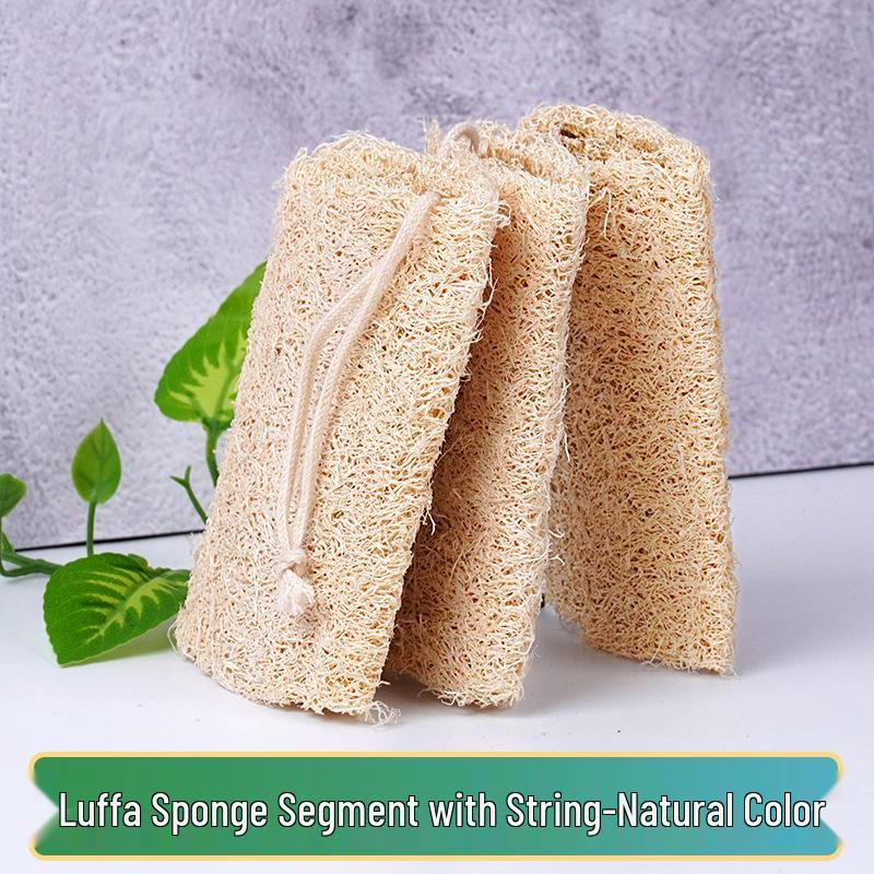 Natural Luffa Brush: Multi-Purpose Dish Scrubber & Bathing Sponge with Massage & Water Absorption Features