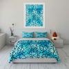 Alphabet Pattern Decorative Set Bedding Set with 1 Duvet Cover 2 Pillowcases Single Double King Queen, Gift