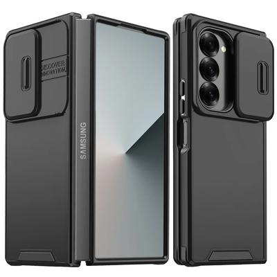 Luxusný posuvný kryt na ochranu fotoaparátu pre Samsung Galaxy Z Fold 7 6 5 Fold6 Fold4 Fold5 ZFold7 Nárazuvzdorný pancierový zadný kryt