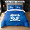 Warrington Wolves Design Bed Bedding Set 1 Duvet Cover + 2 Pillowcases Soft Breathable Household Bed Linens