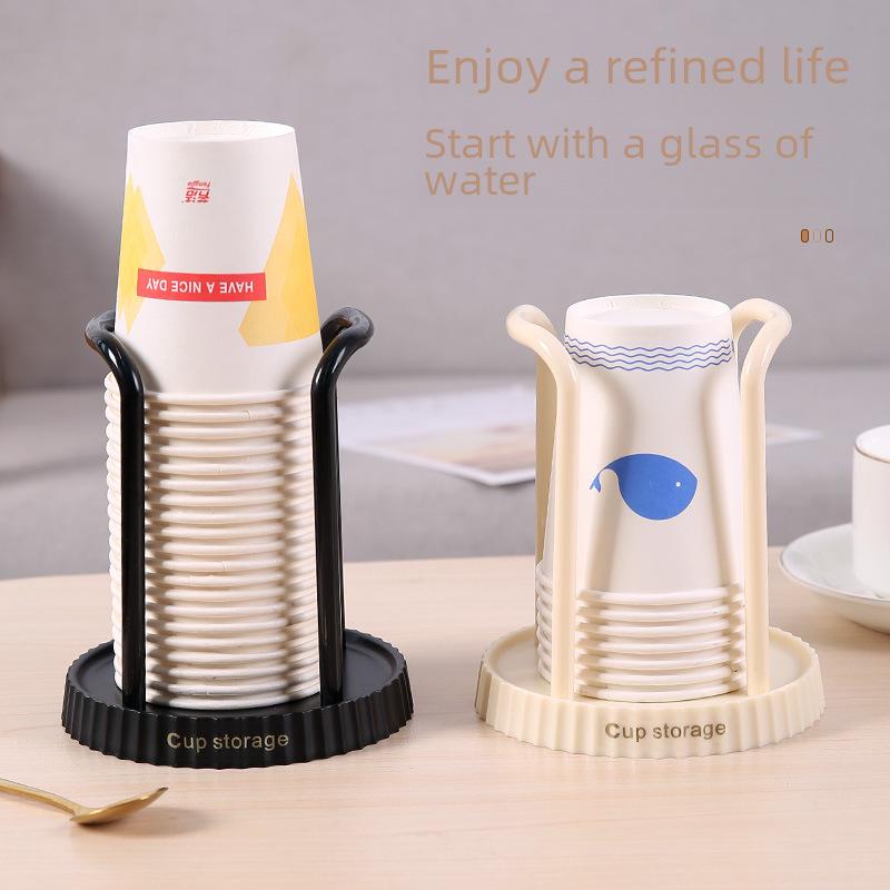 Punch-Free Disposable Cup Holder - Creative Storage Rack for Paper Cups