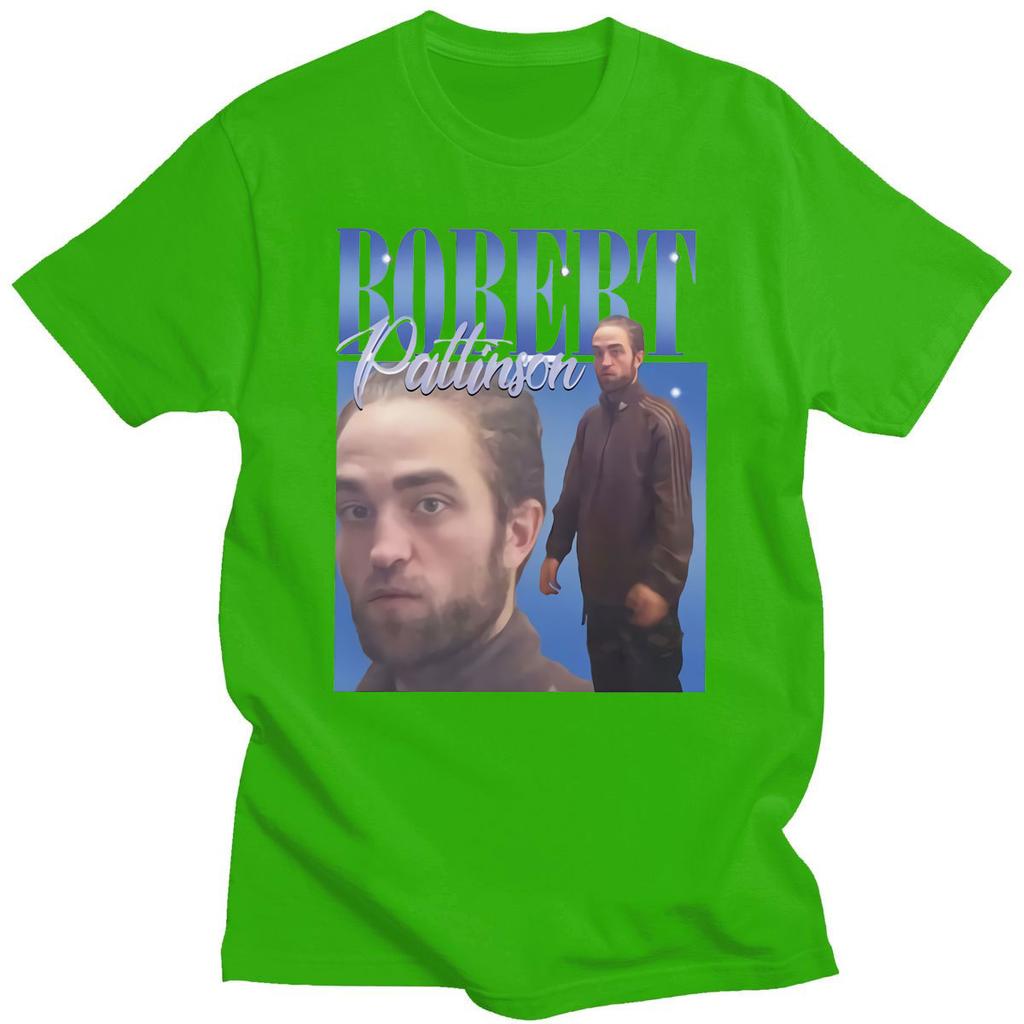 Robert Pattinson 90s Vintage Unisex Zwart T-shirt Unisex T-shirt Oversized Grafische T-shirts 100% Katoen T-shirt Unisex Dames T-shirts Tops