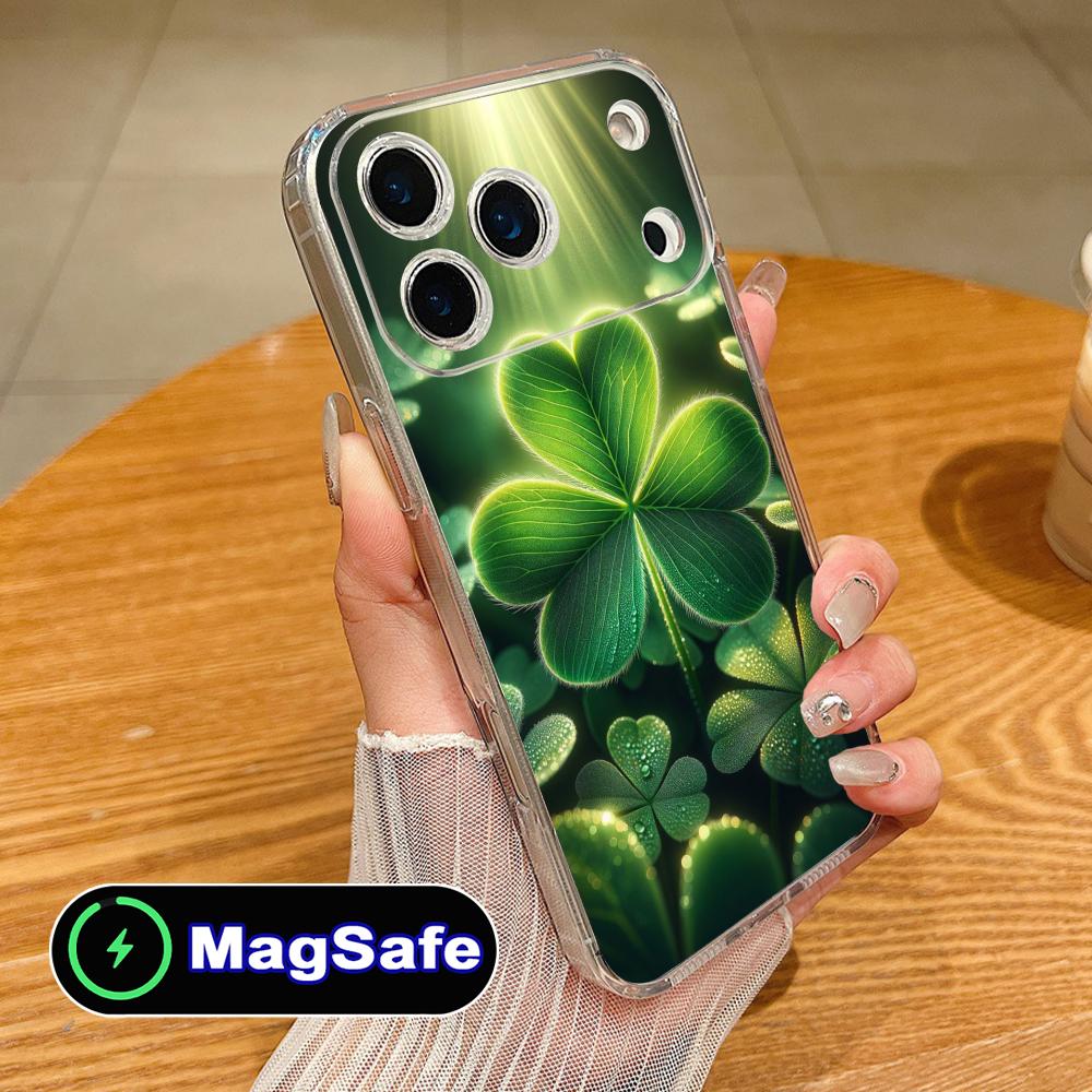 Saint Patrick's Day Mobile Phone Case for iPhone 17 16 15 14 13 12 11 Air Pro Max Plus Mini Magsafe Clear Colorful Cover Cover
