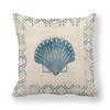 Federa per Cuscino a Forma di Conchiglia Marina Stella Marina Lino Federa per Cuscino Divano Decorazione per la Casa Decorazione Decorativa Federa