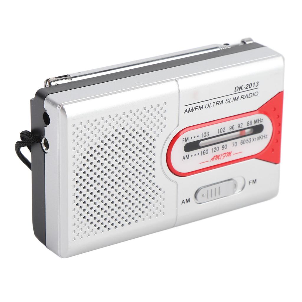 Portable Radio AM FM Battery Operated ket Transistor Radio with Spker and Hdphone for Home Outdoor