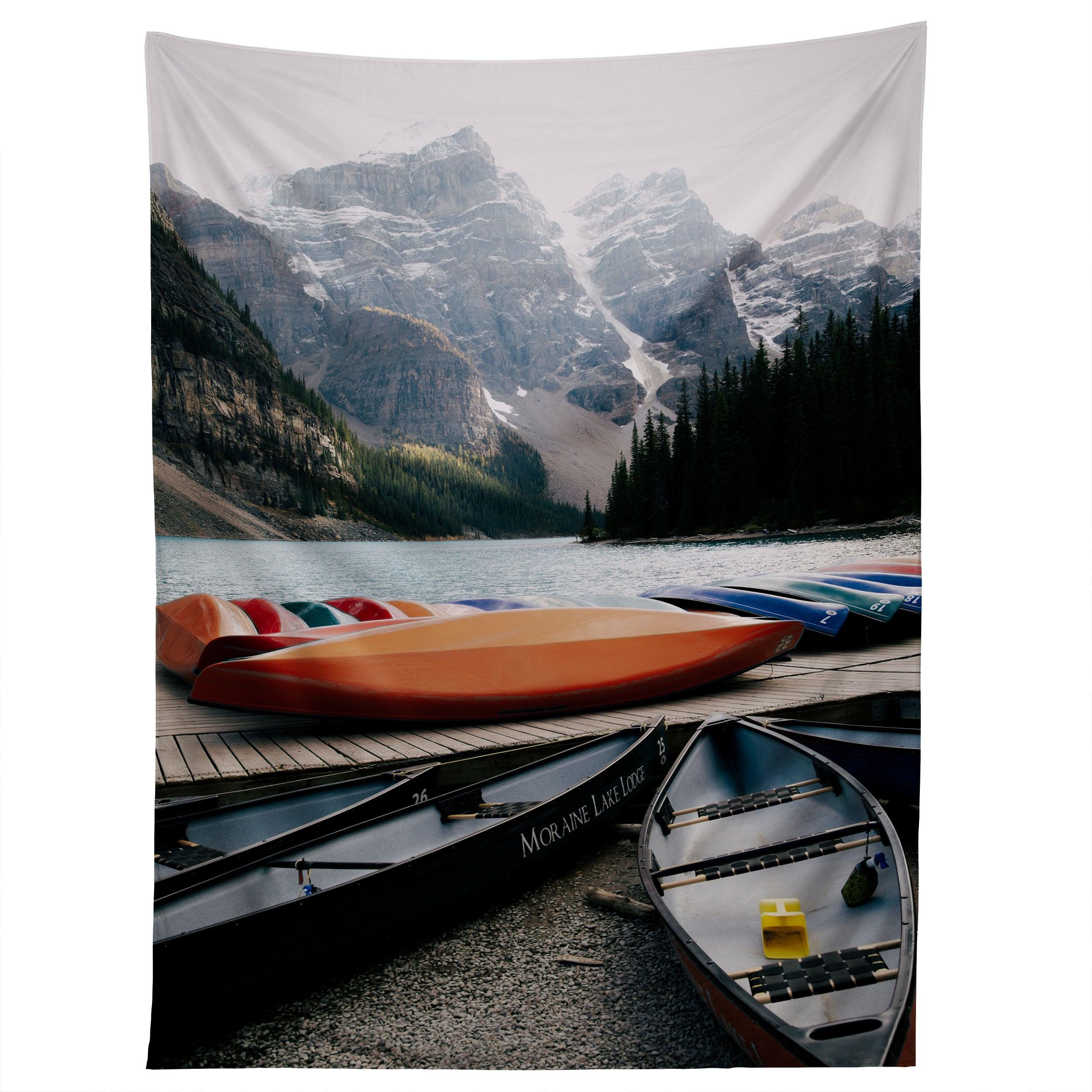 MORAINE CANOES tapestry 75x100 чёрный