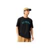 Li Ning Sports Trend Series Casual Minimalist Solid Color Round Neck Pullover Letter Short Sleeve T-Shirt Men T-Shirts Black AHSV683-3