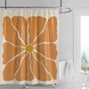 Minimalist Plant Shower Curtain, Modern Bathroom Toilet Decoration Privacy Curtain 180x180cm Waterproof Shower Curtain