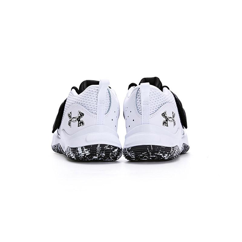 Under Armour Non-Slip Durable Low-Top Basketball Shoes Kids sneaker White 3026637
